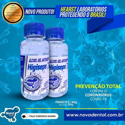 ÁLCOOL GEL 70% - 100 ML / Hearst Laboratórios do Brasil